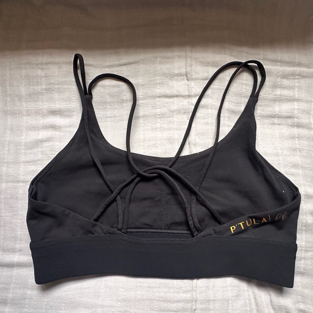 P'tula Black Double Strap Bralette